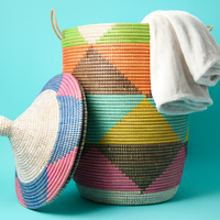 Extra Large African Baskets for Laundry and Blankets