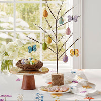 Gold Paper Easter Mini Eggs Set and Tree Stand