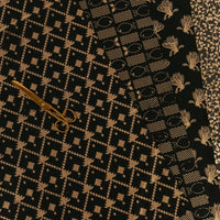 Black Gold Wrapping Paper Set of 4