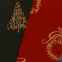Christmas Print Wrapping Paper Set of 4