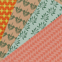 Modern Print Wrapping Paper Set of 4