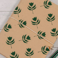 Green Flowers Journal Note Book