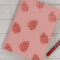 Red Pinecone Journal Note Book