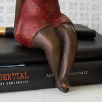 Bronze Curvy Woman Figurine