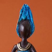 Bronze Pregnant Woman Figurine