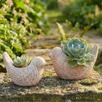 Small Rangoli Terracotta Bird Pot