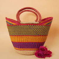 Kitchen & Dining Storage, Reusable Grocery Bag, Countertop Fruits Holder, Picnic Basket, Market Tote, Beach Basket, Harvesting, Foraging, Decorative Wicker Basket, Woven, Boho Style