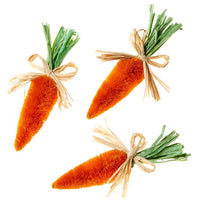 Sitting Easter Bunny Carrots Set of 4