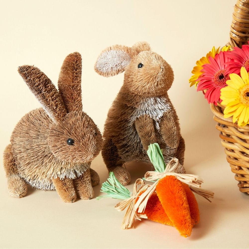 Buri Easter Bunnies Carrots Set of 5