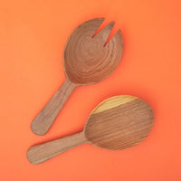 Olive Wood Salad Server Set