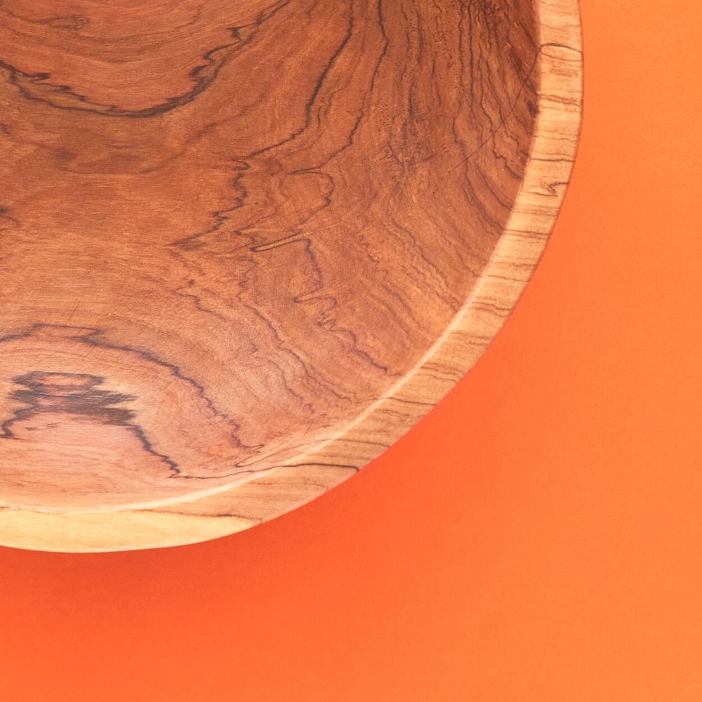 Small Round Olive Wood Bowl