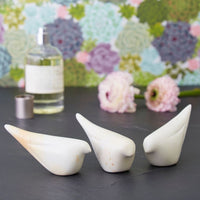 Mini Bird Stone Figurines for Decor