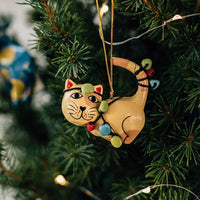 Tangled up Cat Ornament