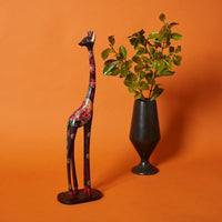 Short Batik Giraffe Statue