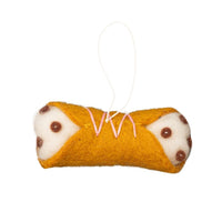 Felt Cannoli Ornament