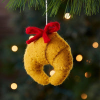 Felt Croissant Ornament