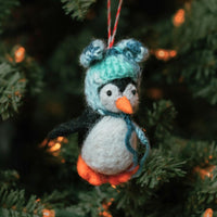 Felt Holiday Winter Penguin Ornament