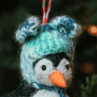 Felt Holiday Winter Penguin Ornament