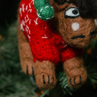 Felt Holiday Reindeer Ornament