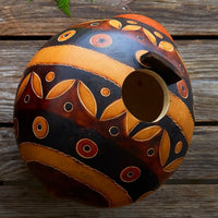 Leaves Motif Gourd Bird House