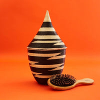 Small Black Papyrus Agaseke Peace Basket