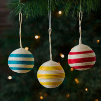 Sisal Colorful Ball Ornament Set