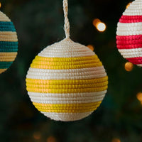Sisal Colorful Ball Ornament Set