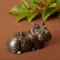 Shona Stone Tiny Hippo Sculpture