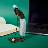 Shona Stone Golfing Sculpture