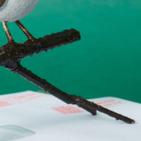 Shona Stone Bird on Branch Sculpture
