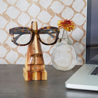Nose Wood Eyeglasses Holder