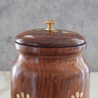 Brass Paws Wooden Dog Memories Urn