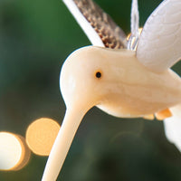 Mini Tagua Ivory Humming Bird Ornament