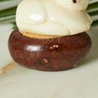 Mini Tagua Ivory Cat Figurine