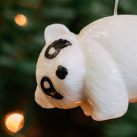 Mini Tagua Ivory Panda Ornament