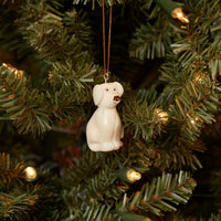 Mini Tagua Ivory Dog Ornament