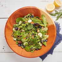 Large Mahogany Salad Bowl