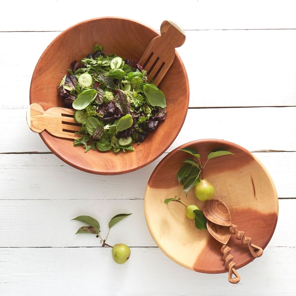 Extra Large Mahogany Salad Bowl