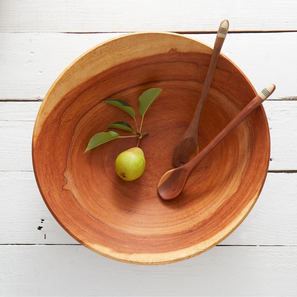 Mahogany Salad Bowl Set