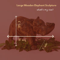 Large African Safari Animal Wood Sculptures