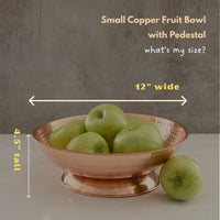 Copper Fruit Bowl for Kitchen Counter