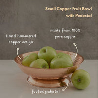 Copper Fruit Bowl for Kitchen Counter