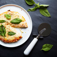 White Marble Pizza Cutter