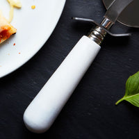 White Marble Pizza Cutter