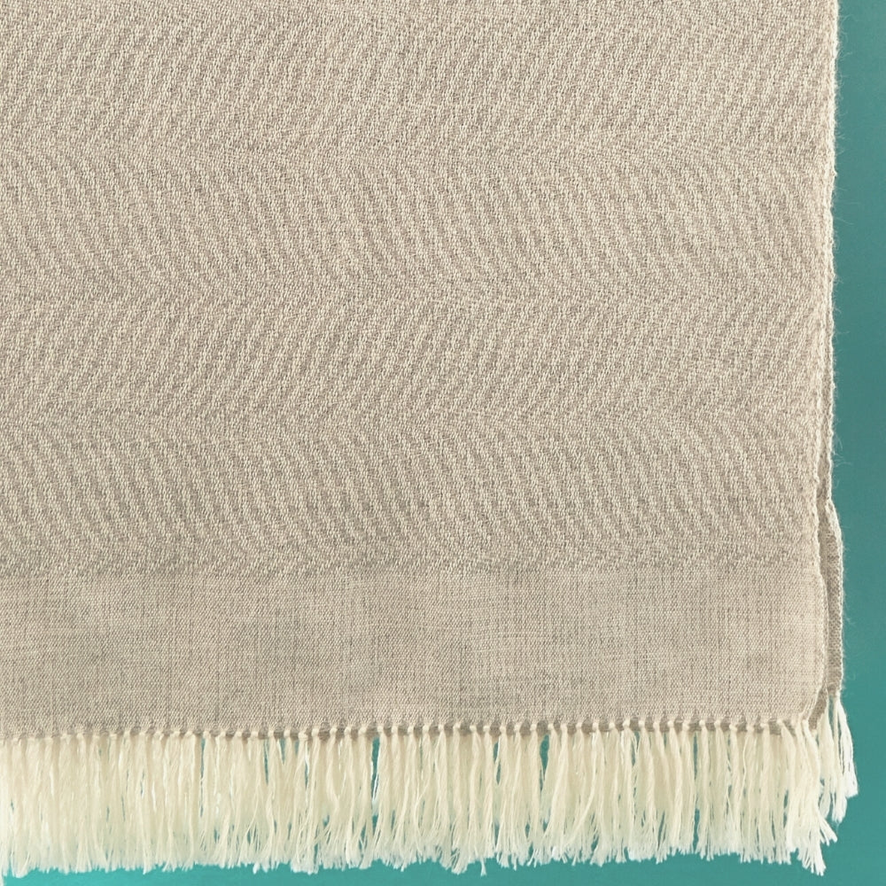 Gray Wool Throw Blanket