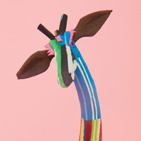 Tall Recycled Flip Flop Giraffe Figurine