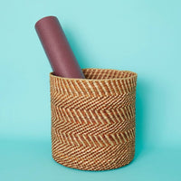 Large Brown Iringa Indoor Planter Toy Storage Woven Basket