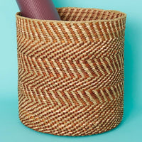 Large Brown Iringa Indoor Planter Toy Storage Woven Basket