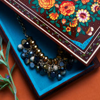 Brown Spring Floral Velvet Jewelry Box