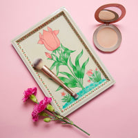 Small Beige Bold Floral Tray